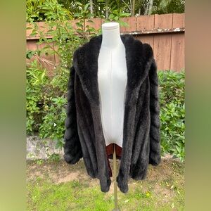 Luxurious Black Fur Coat